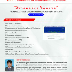 News Letter Sthapatya Vaarta Vol-1 2015